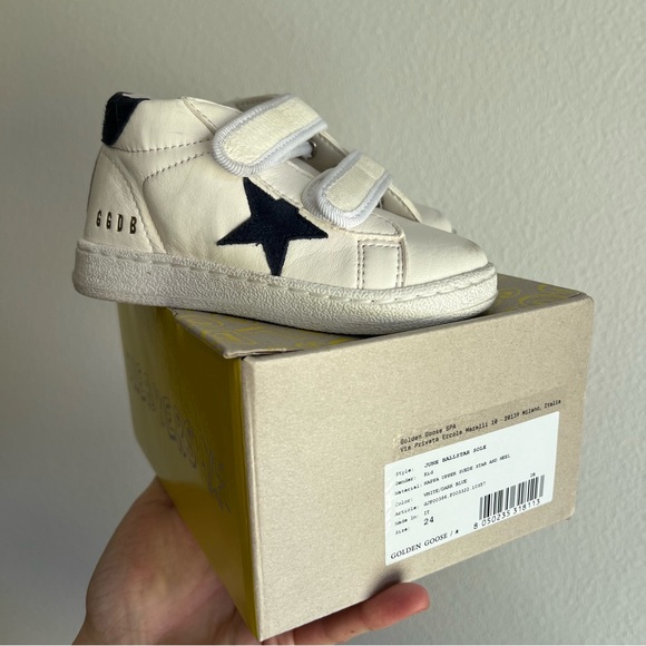 Toddler Golden Goose Velcro Sneakers - Picture 5 of 13